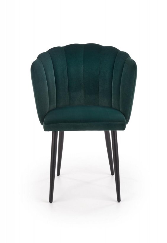 Jídelní židle / křeslo K386 tmavě zelená