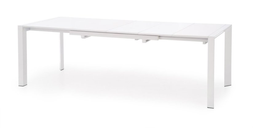 Rozkládací jídelní stůl STANFORD 130(210)x80 bílý