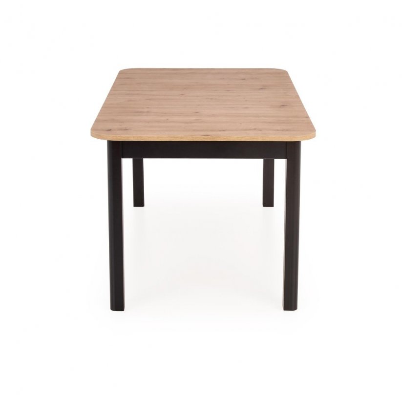Rozkladací jedálenský stôl FLORIAN 160(228)x90 dub artisan/čierny