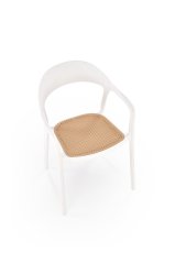 Stolička K530 biela/prírodná