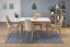 Rozkládací jídelní stůl BRADLEY 140(185)x80 dub lefkas/bílý