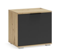 Botník / skříňka do předsíně CLIF ST-50 dub artisan / antracit - výprodej skladu