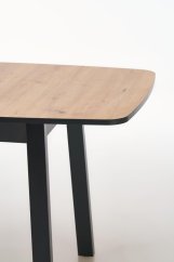 Rozkladací jedálenský stôl BARRIL 130(170)x80 dub artisan/čierna