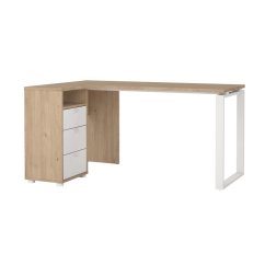 Písací stôl rohový Sigal 600/03 jackson hickory/biela