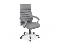 Kancelárska stolička Q-087 ekokoža sivá
