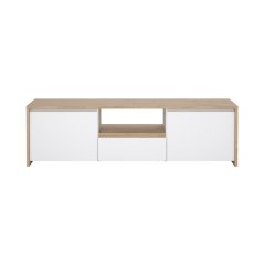 TV stolík Nerea 315 jackson hickory/biely lesk