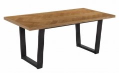 Jedálenský stôl PARKET 180x90 cm orech/čierna
