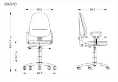 Kancelářská židle BRAVO černá