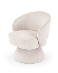 Čalúnené otočné kreslo VECNA béžové