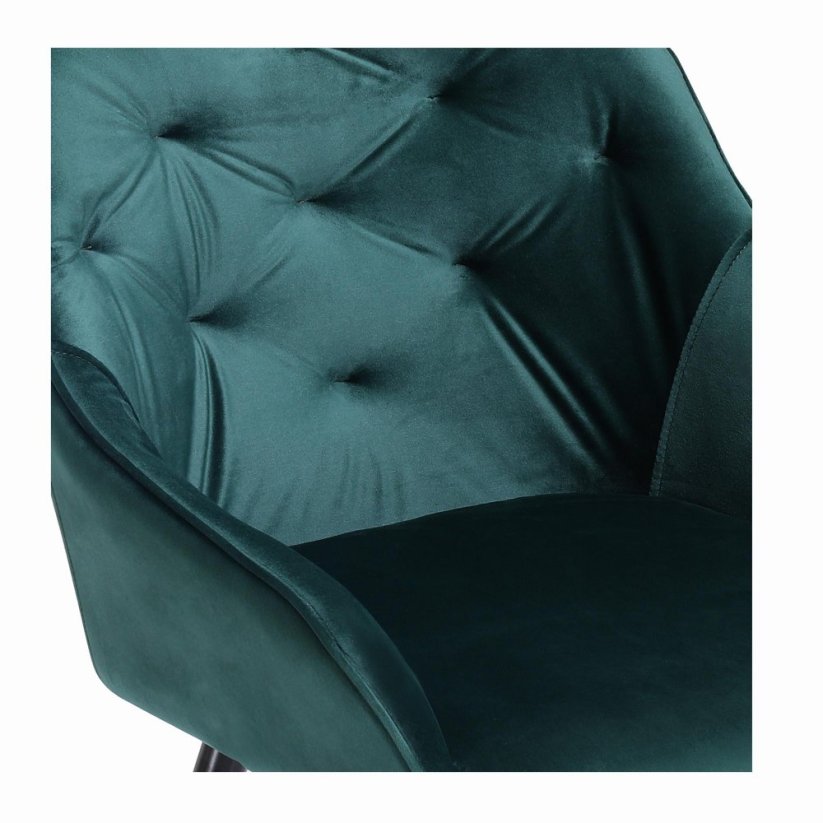 Jedálenská stolička / kreslo K487 tmavo zelená