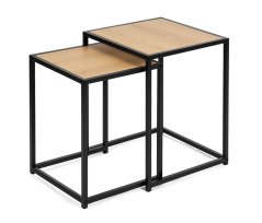 Konferenční stolek DUETTA - sada 2 ks přírodní