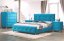 Čalouněná postel ATLANTIC modrá 180x200