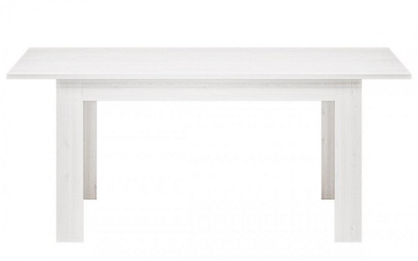 Rozkladací jedálenský stôl GRANDIS borovica snežná 140(180)x82