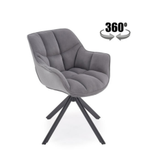 Čalúnené jedálenské kreslo K610 sivá