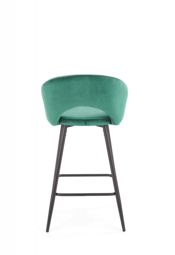 Barová stolička H96 tmavo zelená