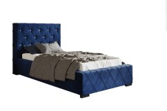 Čalouněná postel BED 4 90x200 modrá