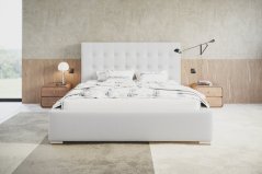 Čalúnená posteľ BED 2 180x200 biela