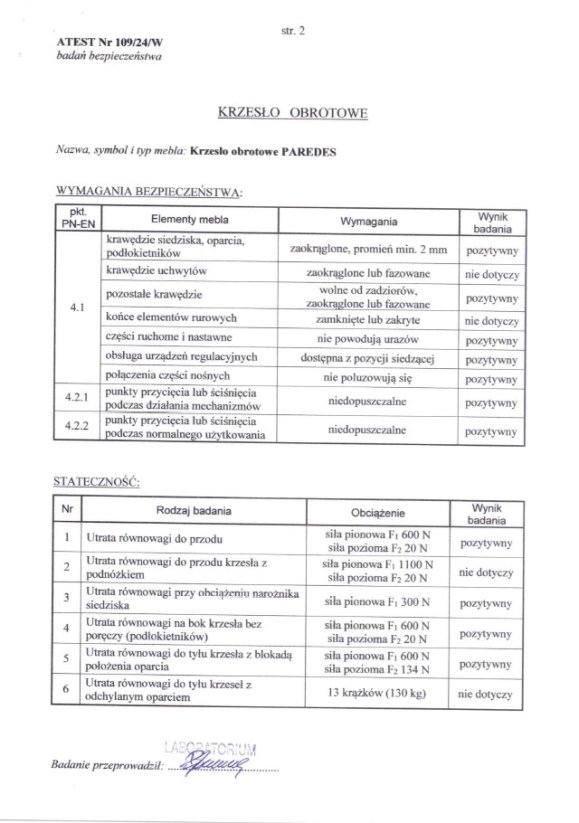 Kancelárska stolička PAREDES čierna