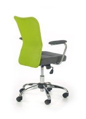 Dětská otočná židle ANDY šedá/zelená