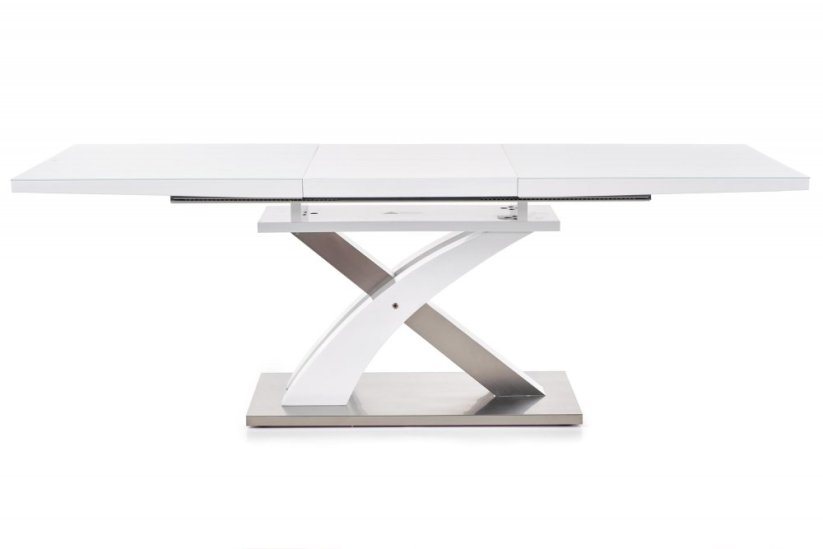 Rozkladací jedálenský stôl SANDOR 2 160(220)x90 biely
