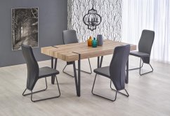 Jedálenský stôl YOHANN 170x90 dub san remo/čierny