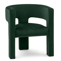 Čalouněné křeslo ZORA RIVIERA tmavě zelené