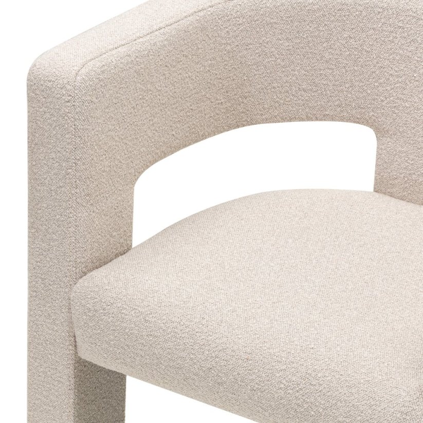 Čalouněné křeslo ZORA LOOP béžová - výprodej skladu