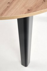 Rozkladací jedálenský stôl RINGO 102(142)x102 dub artisan/čierny
