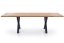 Rozkladací jedálenský stôl XAVIER 160(250)x90 svetlý dub/čierny