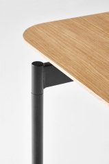 Rozkladací jedálenský stôl SMART 170(250)x100 dub prírodný/čierny
