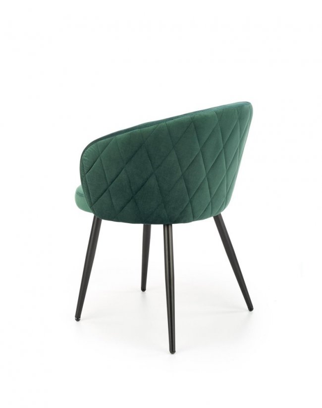Jídelní židle / křeslo K430 tmavě zelená