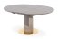 Rozkladací jedálenský stôl MUSCAT 120(160)x120 sivý/zlatý
