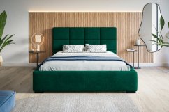 Čalouněná postel BED 7 200x200 zelená