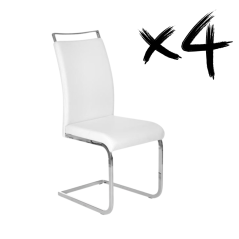 Set 4 kusov jedálenská stolička K250 biela - výpredaj skladu