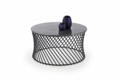 Konferenční stolek MINERWA šedý mramor/černý