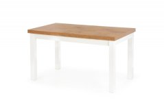 Rozkladací jedálenský stôl TIAGO 140(220)x80 dub lancelot/biely
