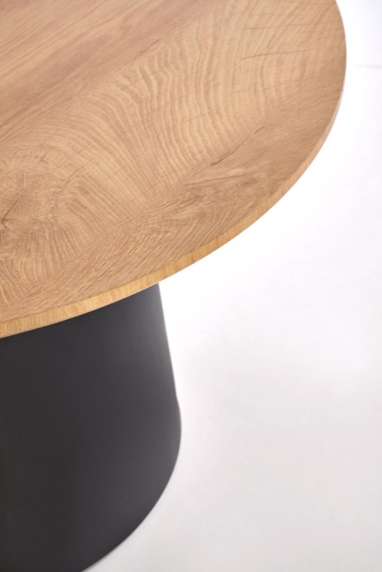 Konferenčný stolík MALOMI - súprava 2 ks prírodná/čierna