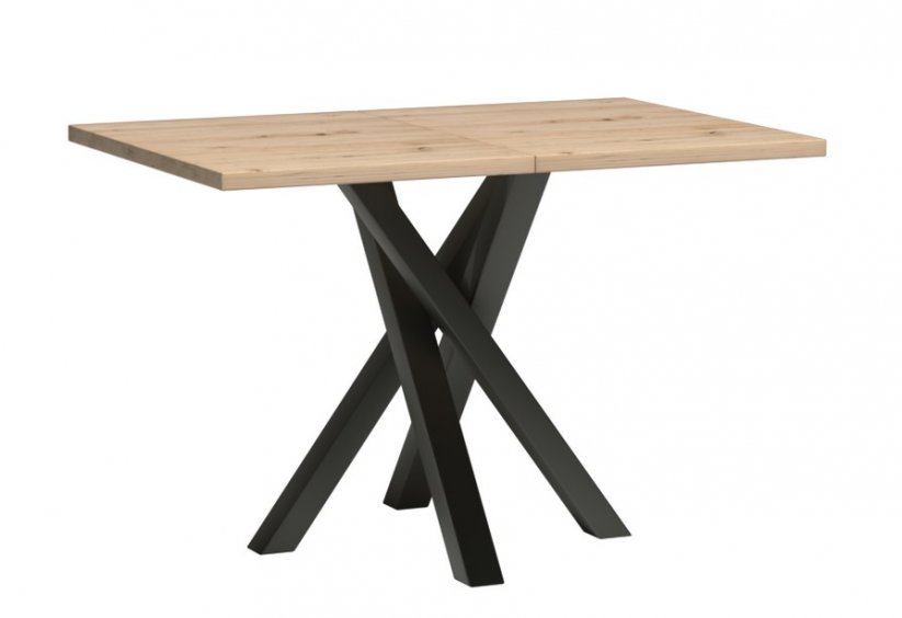 Rozkladací jedálenský stôl BARBUS dub artisan 120(160)x80