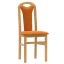 Jedálenská stolička BERTA čalúnená - výber z odtieňov - Odtiene morenia: Jelša, Látka LIMA: Verde 119