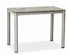 Jedálenský stôl DAMAR sivý 100x60