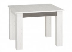 Rozkladací jedálenský stôl LANTANA borovica snežná/sivá 101(181)x76