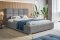 Čalouněná postel BED 7 200x200 šedá