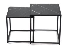 Konferenční stolek DUETTA - sada 2 ks černá